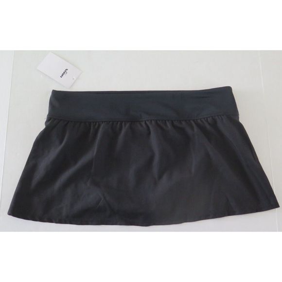 Nike NESSA391 001 Women's Sz L Black Solid Element Swim Boardskirt - Picture 2 of 8